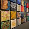 The Purely Textural series look great as individual paintings, and stunning as a larger installation.