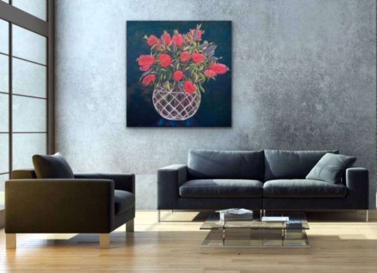 Original Modern Floral Painting by sigrid patterson