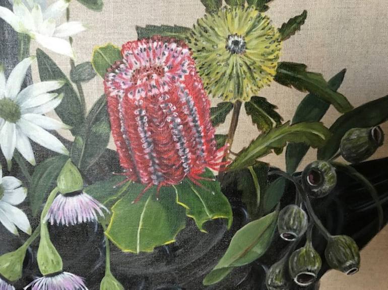 Original Modern Floral Painting by sigrid patterson