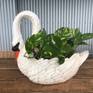 inspo - my favourite antique cast iron swan planter