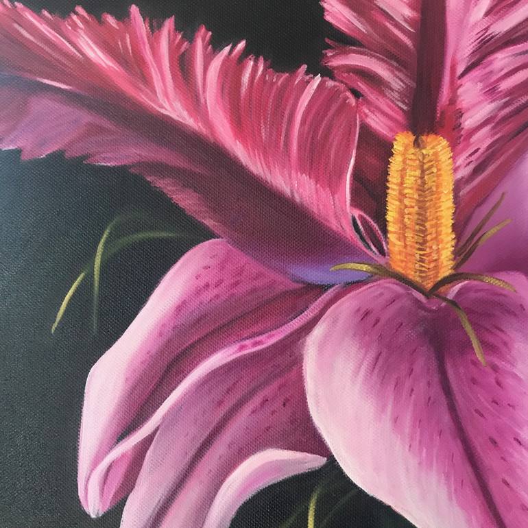 Original Floral Painting by sigrid patterson