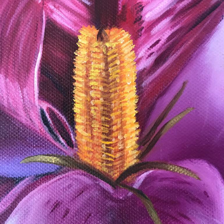 Original Abstract Floral Painting by Sigrid Patterson