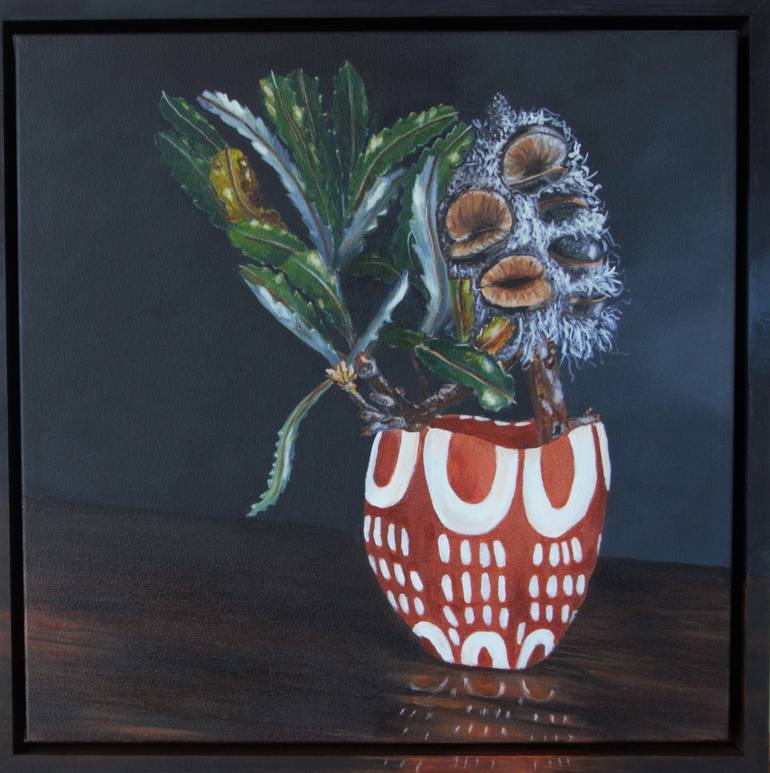 Original Realism Still Life Painting by sigrid patterson