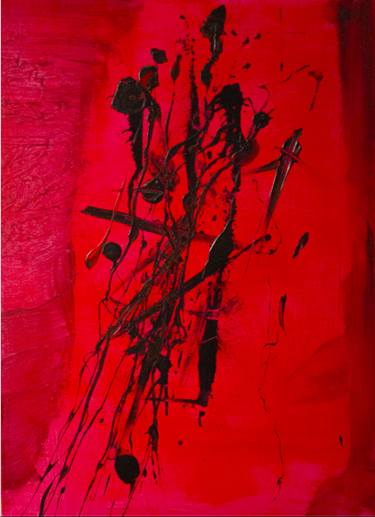 Original Abstract Painting by Mikk Autopsia