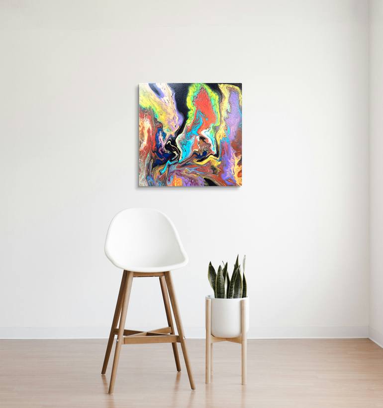 Original Abstract Expressionism Abstract Painting by Yurij Pankevich