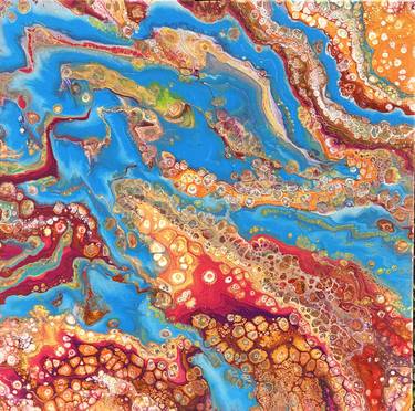 Original Abstract Beach Painting by Yurij Pankevich