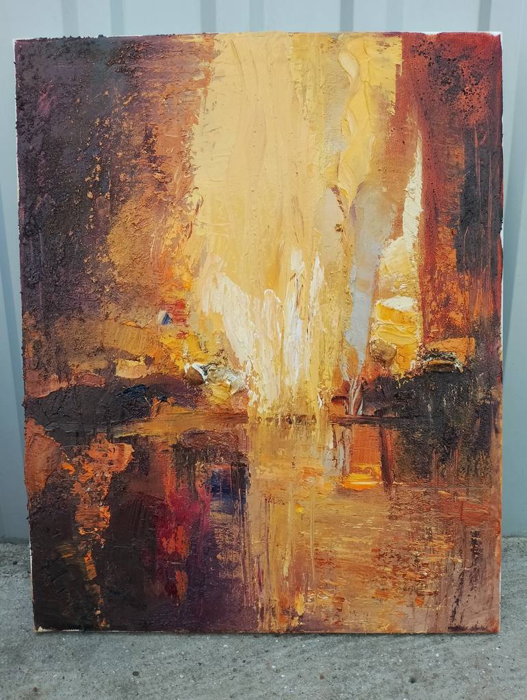 Original Abstract Expressionism Abstract Painting by Daria Zvekova