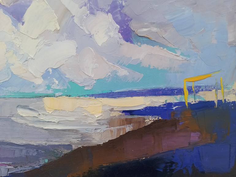 Original Abstract Landscape Painting by Daria Zvekova