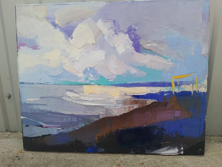 Original Abstract Landscape Painting by Daria Zvekova