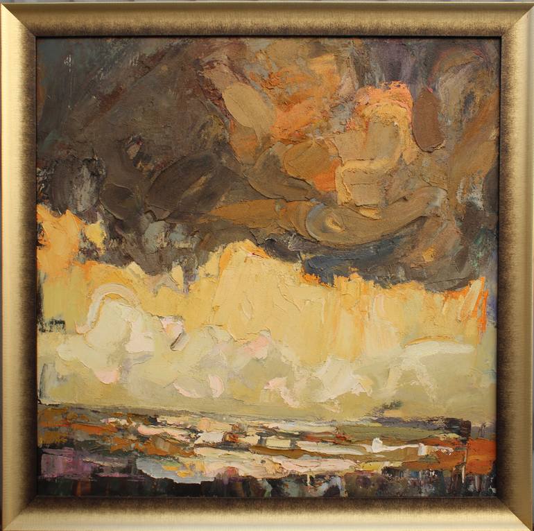 Original Expressionism Landscape Painting by Daria Zvekova