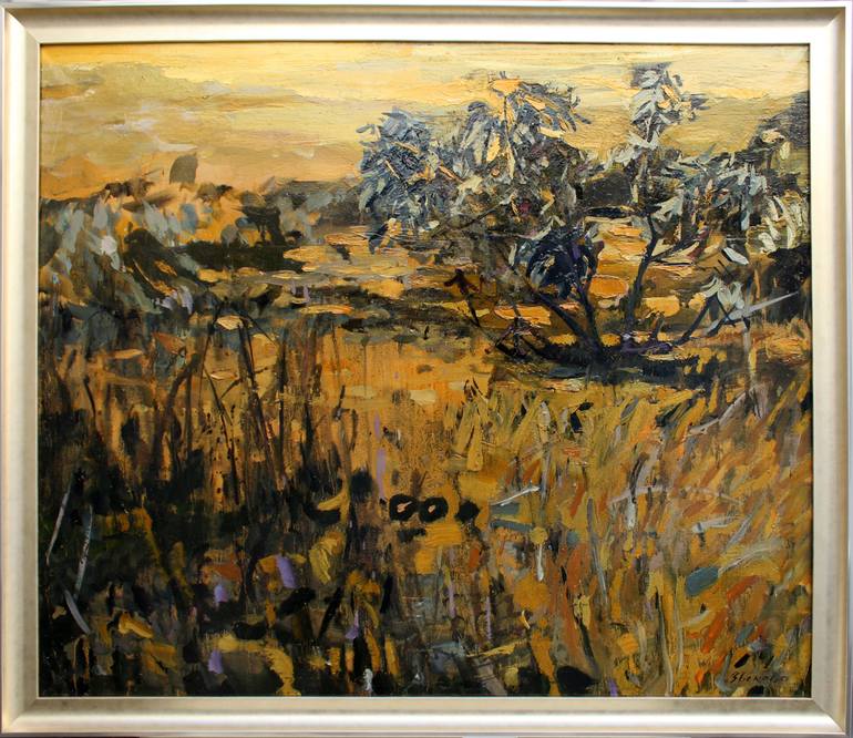 Original Expressionism Landscape Painting by Daria Zvekova
