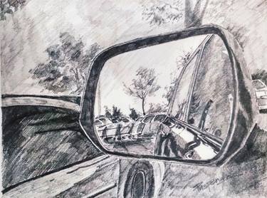 Mirror of car thumb