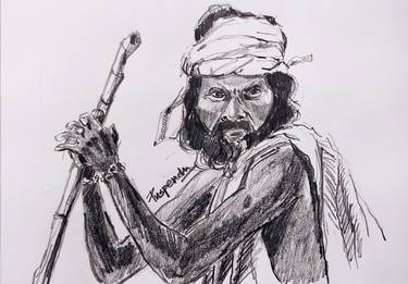 Print of Men Drawings by Puspendu RoyKarmakar