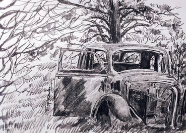 Print of Car Drawings by Puspendu RoyKarmakar