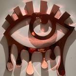 Chrome Dripping Eye by Nick Stroud KillJoy Art UK