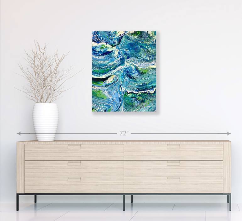 Original Abstract Water Painting by Irene Hardy