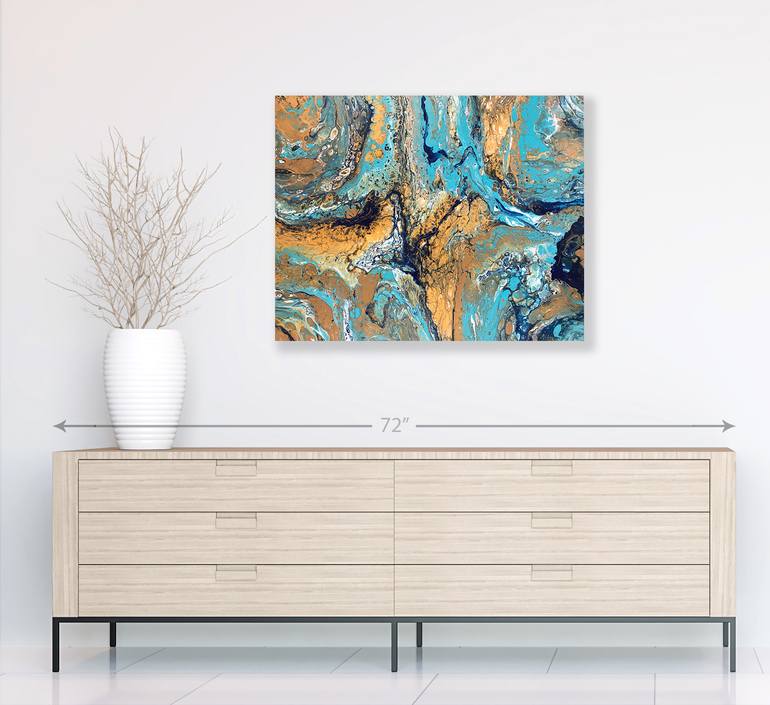 Original Abstract Water Painting by Irene Hardy