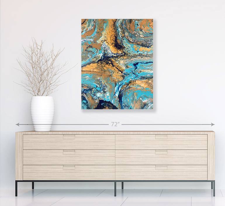 Original Abstract Water Painting by Irene Hardy