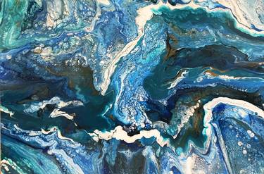Original Abstract Water Paintings by Irene Hardy
