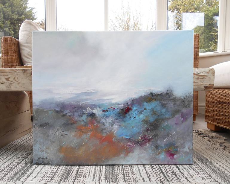 Original Abstract Landscape Painting by Janet Gammans