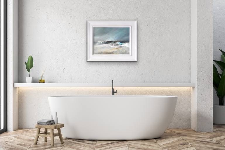 Original Abstract Seascape Painting by Janet Gammans