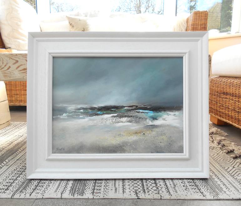 Original Abstract Seascape Painting by Janet Gammans