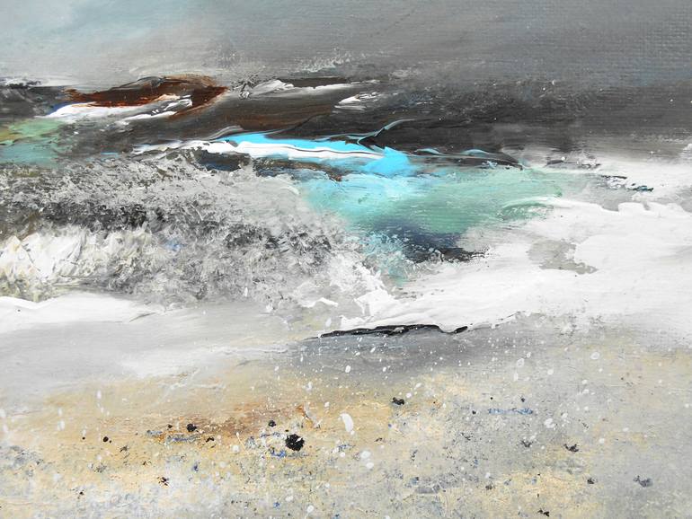 Original Abstract Seascape Painting by Janet Gammans