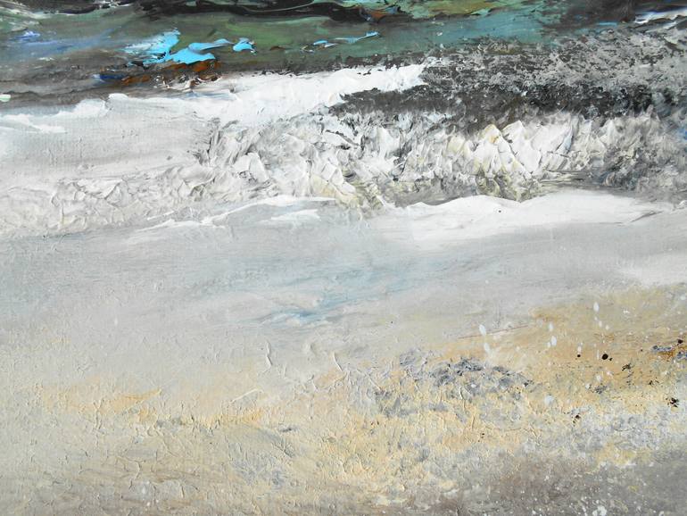 Original Abstract Seascape Painting by Janet Gammans