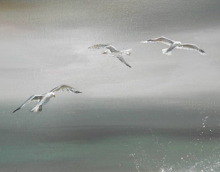 Original Contemporary Seascape Painting by Janet Gammans