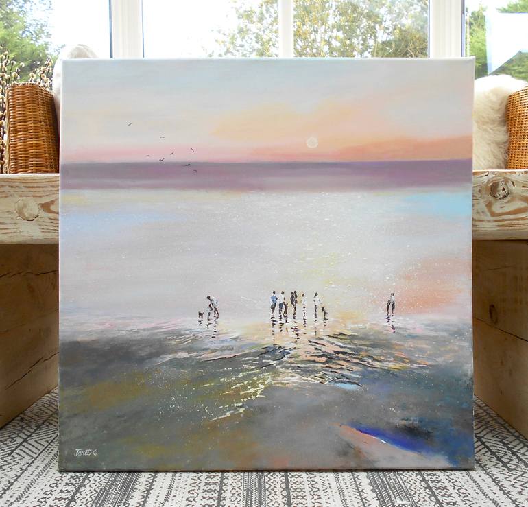 Original Contemporary Seascape Painting by Janet Gammans