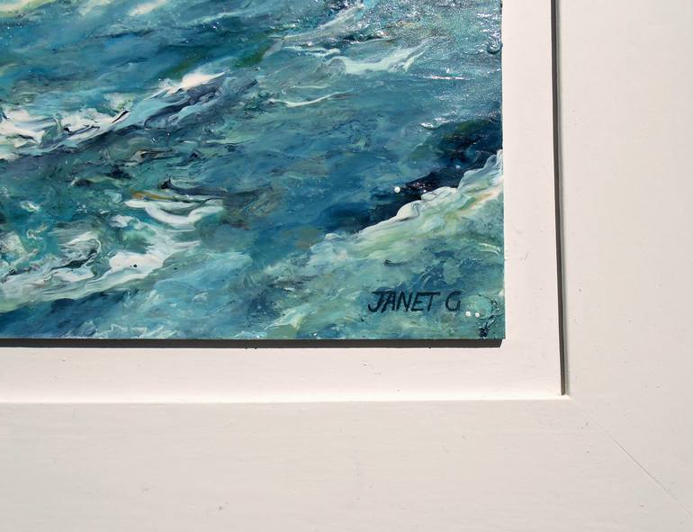 Original Impressionism Seascape Painting by Janet Gammans