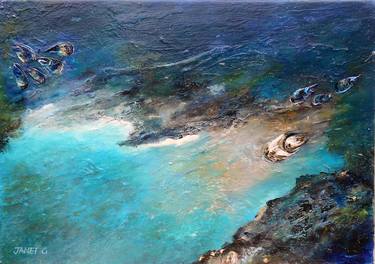 Print of Impressionism Beach Paintings by Janet Gammans