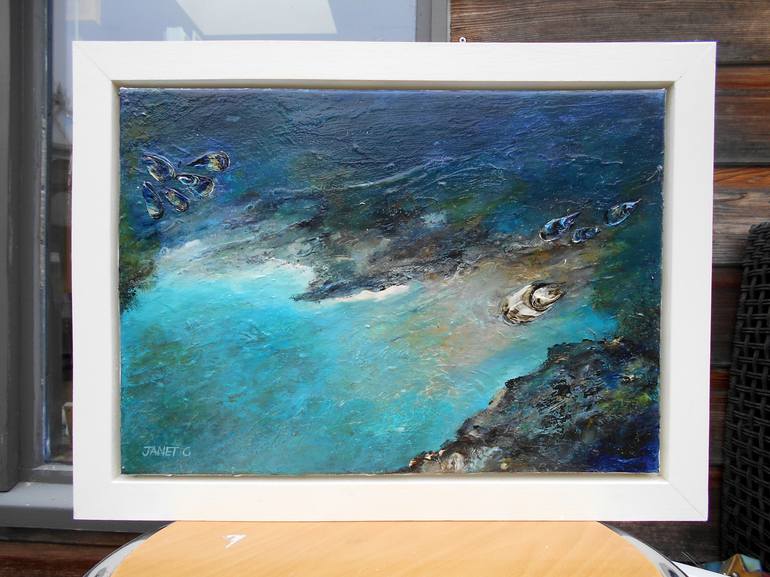 Original Impressionism Beach Painting by Janet Gammans