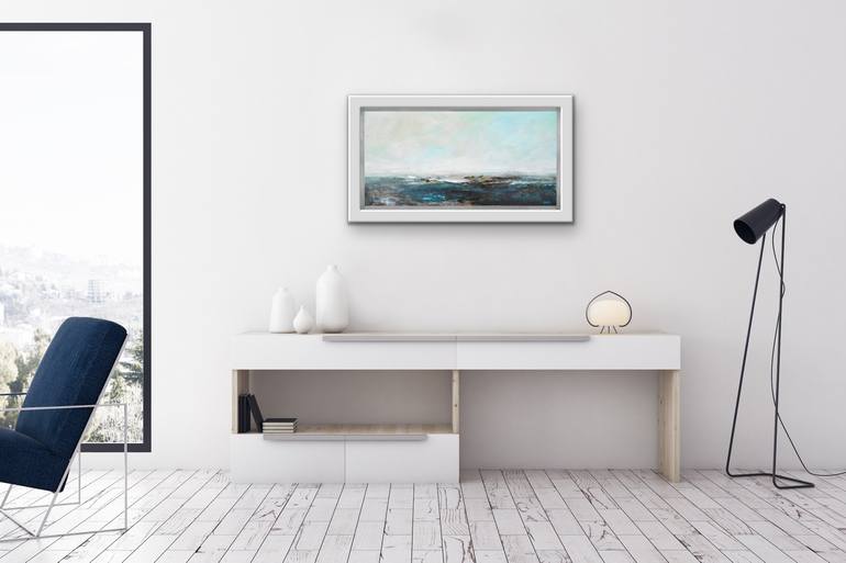 Original Abstract Seascape Painting by Janet Gammans