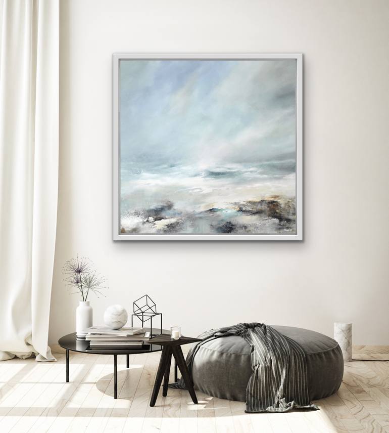 Original Abstract Seascape Painting by Janet Gammans