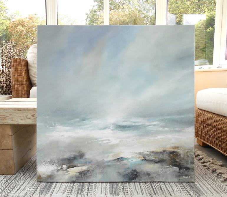 Original Expressionism Seascape Painting by Janet Gammans