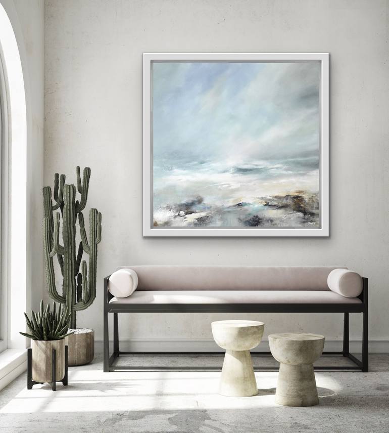 Original Abstract Seascape Painting by Janet Gammans