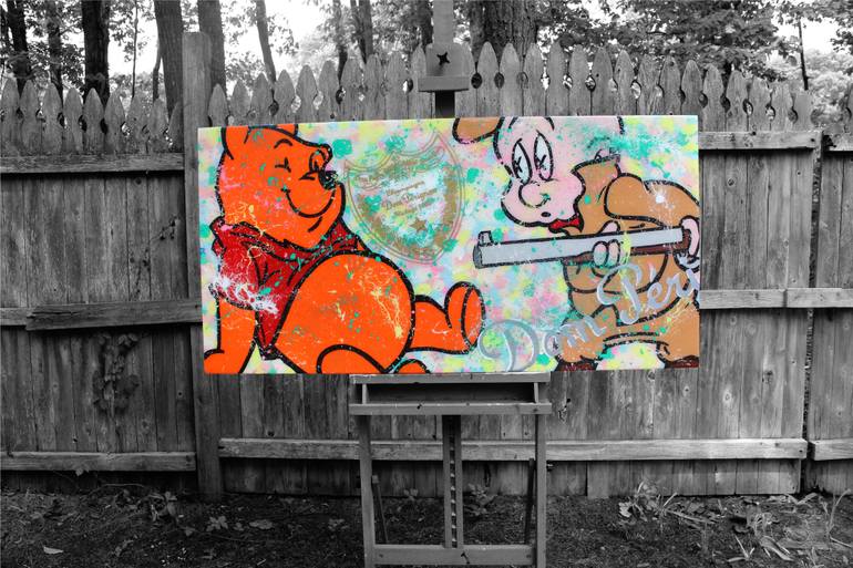 Original Abstract Cartoon Painting by Kay Booms