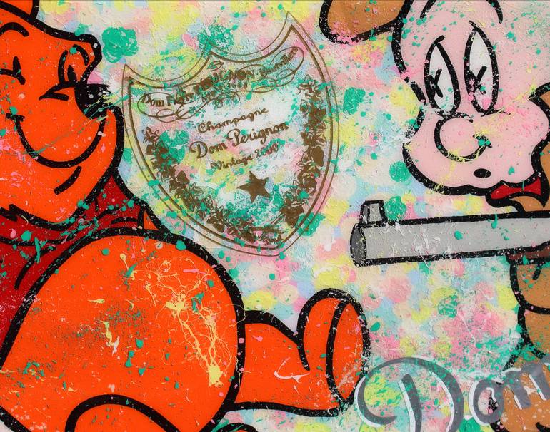 Original Abstract Cartoon Painting by Kay Booms