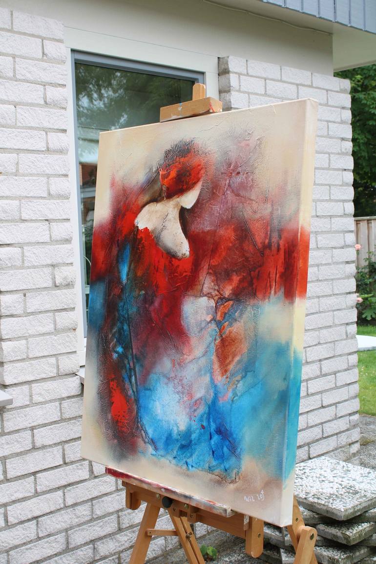 Original Abstract Women Painting by Wil Lof