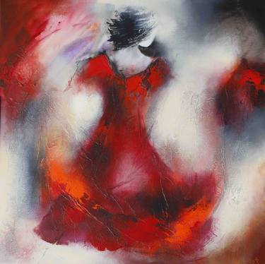 Original Abstract Women Paintings by Wil Lof