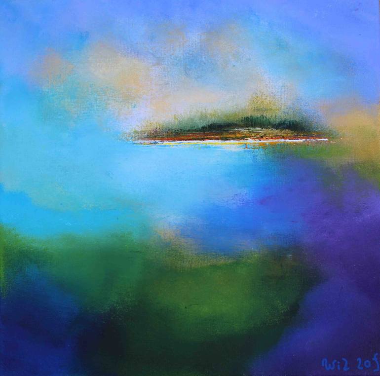 Original Abstract Landscape Painting by Wil Lof