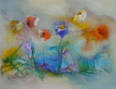 Original Abstract Landscape Painting by Wil Lof