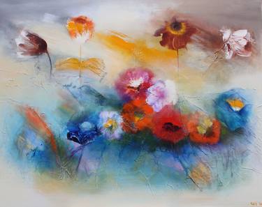 Original Abstract Landscape Painting by Wil Lof