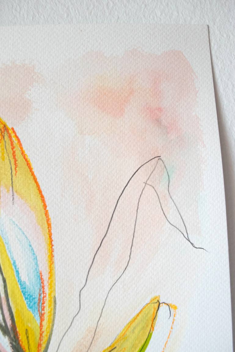 Original Abstract Botanic Painting by Amaia Bloom