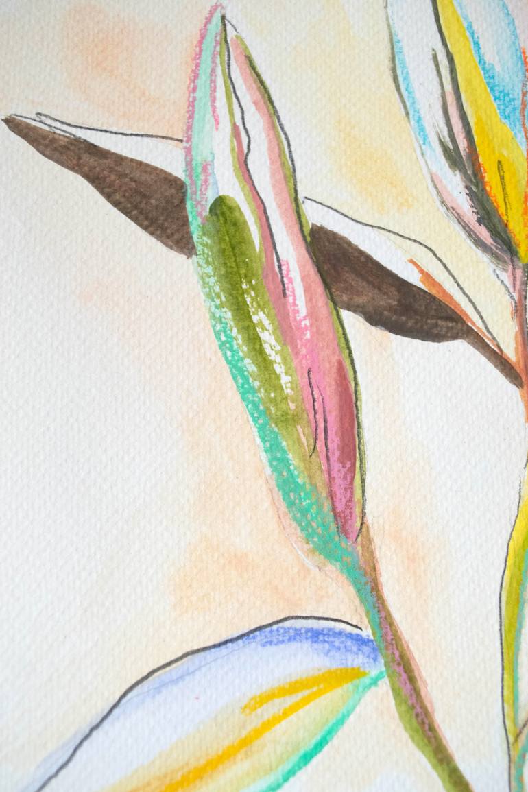 Original Abstract Botanic Painting by Amaia Bloom
