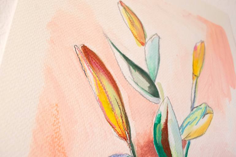 Original Abstract Botanic Painting by Amaia Bloom