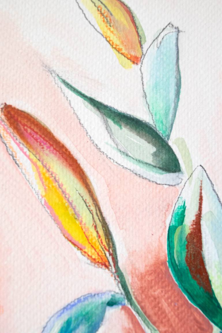 Original Abstract Botanic Painting by Amaia Bloom