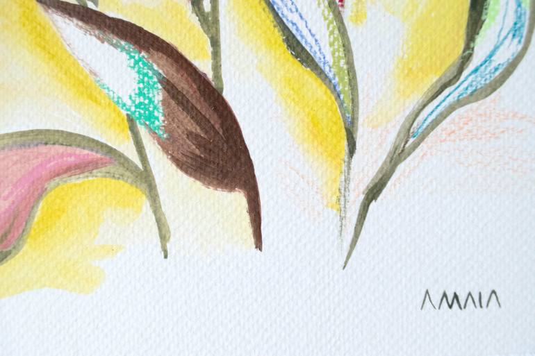 Original Abstract Botanic Painting by Amaia Bloom