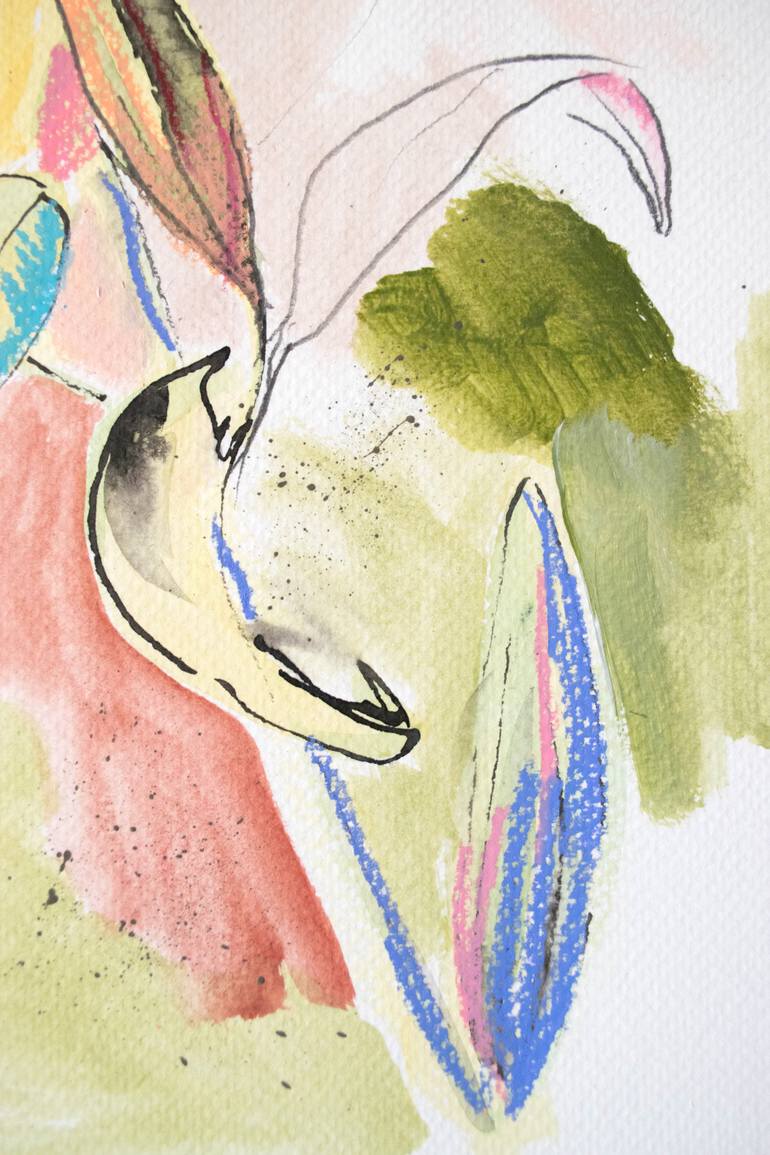 Original Abstract Botanic Painting by Amaia Bloom